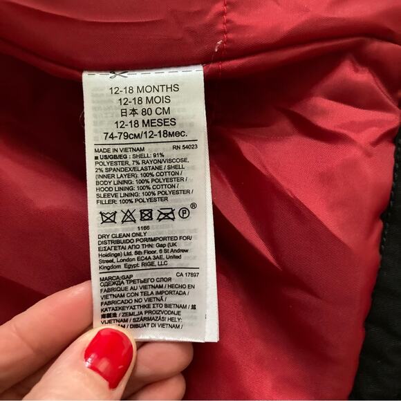 Gap baby Toggle Coat Navy Size 12-16 Months - Picture 8 of 10